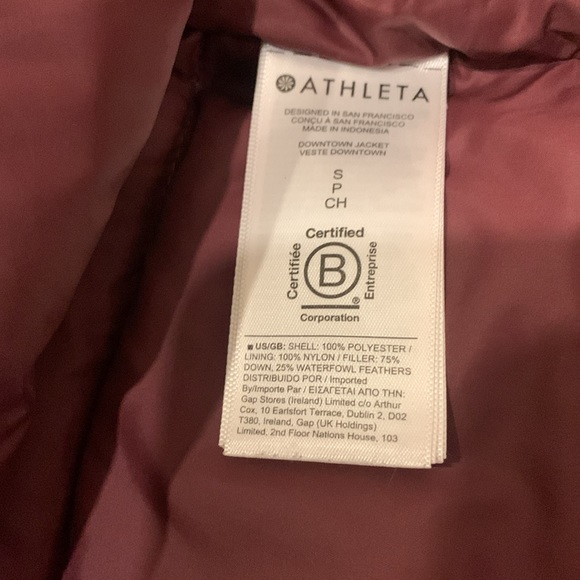 Women’s Athleta Downtown Jacket, quilted, chocolate brown Sz Small - Picture 6 of 6